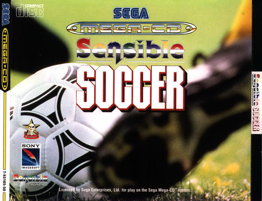Sensible Soccer box art for Sega Mega CD